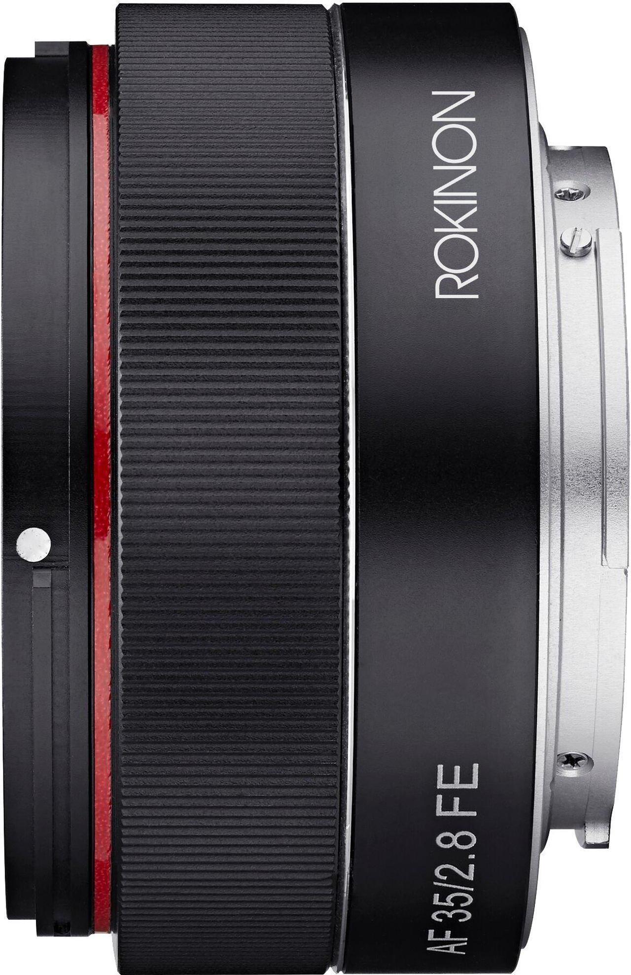 Alt view image 6 of 11 - Rokinon 35mm f/2.8 (IO35AF-E) Ultra Compact Wide Angle Lens for Sony E Mount, Black