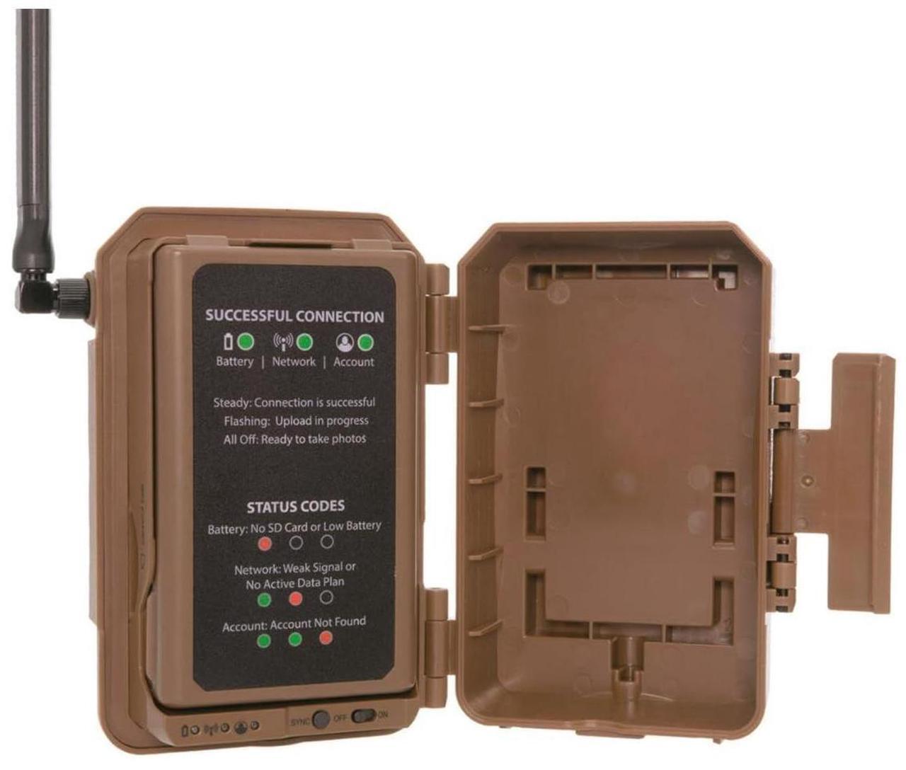 Alt view image 3 of 7 - Muddy Mitigator 2.0 24MP Dual Carrier Cellular Wireless Trail Camera with 80-Feet Detection and Flash Range (Brown, 2-Pack)