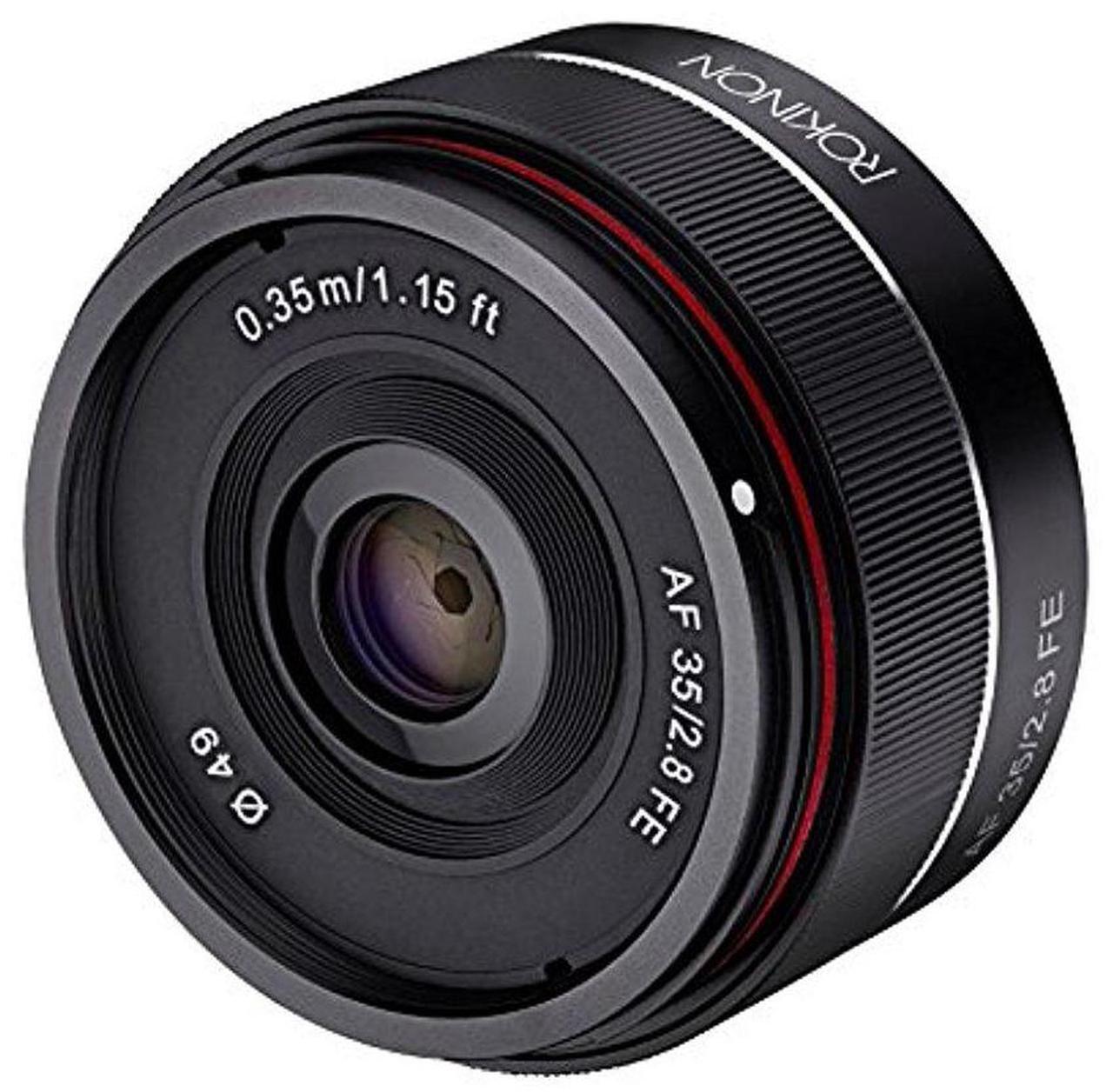 Alt view image 11 of 11 - Rokinon 35mm f/2.8 (IO35AF-E) Ultra Compact Wide Angle Lens for Sony E Mount, Black