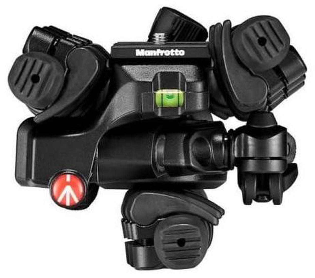 Alt view image 6 of 9 - manfrotto befree 3-way live advanced camera tripod kit, aluminium travel tripod, lever lock, with 3-way fluid head, for photo and video, vlogging equipment, with carry bag (mkbfrla4bk-3wus)