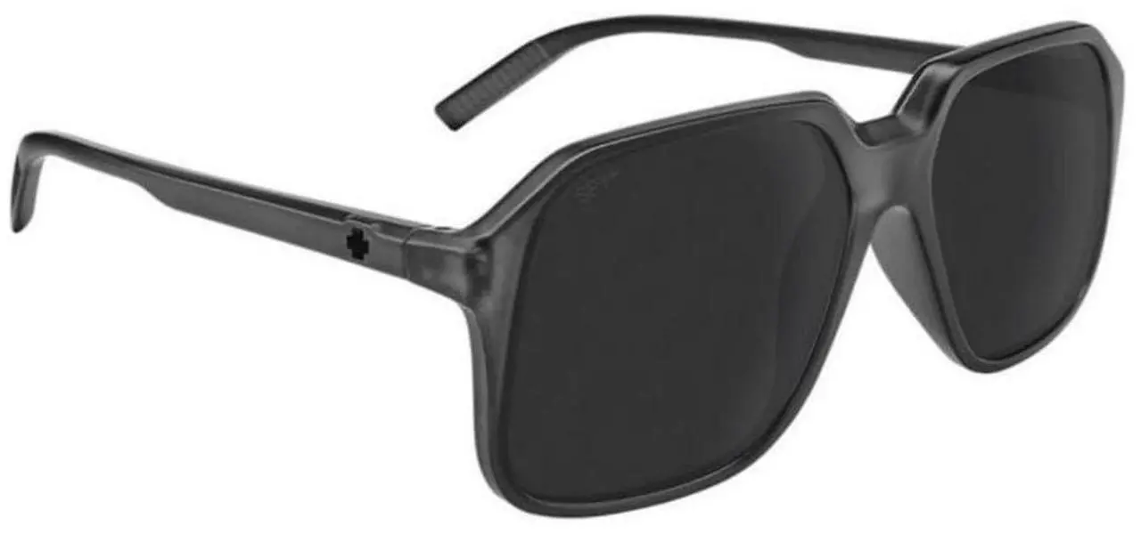 Alt view image 3 of 7 - SPY Optic Hotspot Large to Extra-Large Size Sunglasses for Women (Matte Translucent Black Frame and Black Gray Polar Lens)