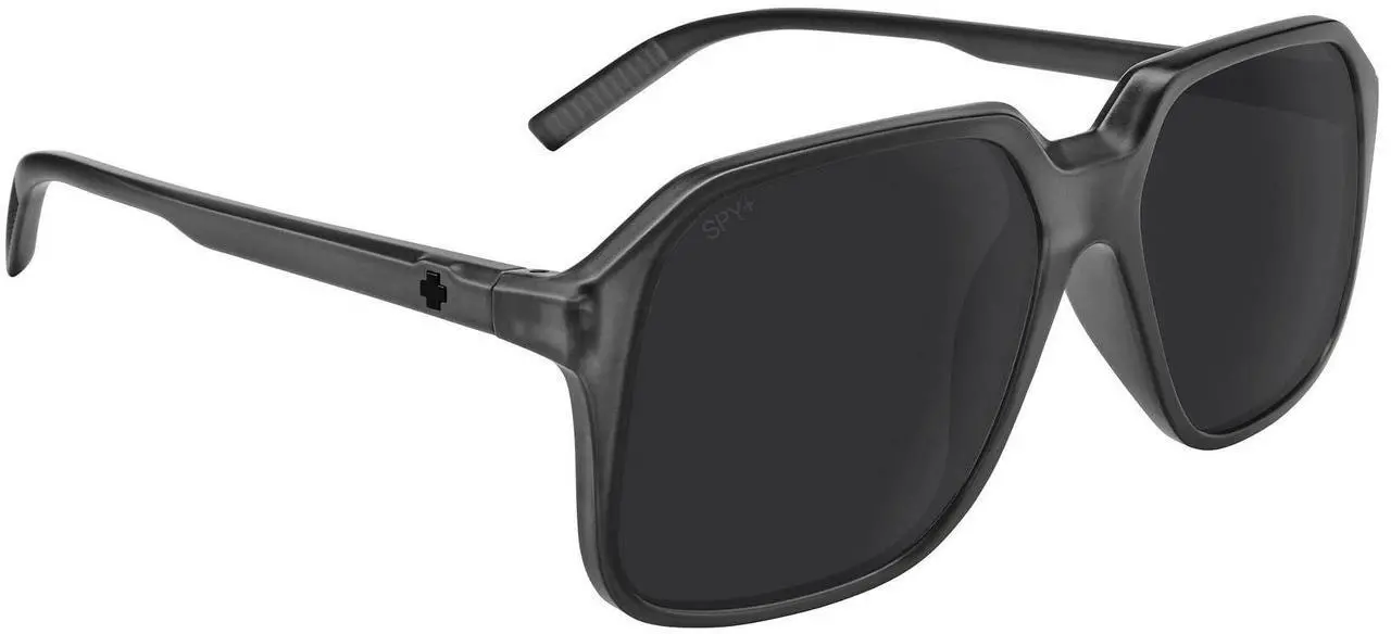 Alt view image 7 of 7 - SPY Optic Hotspot Large to Extra-Large Size Sunglasses for Women (Matte Translucent Black Frame and Black Gray Polar Lens)