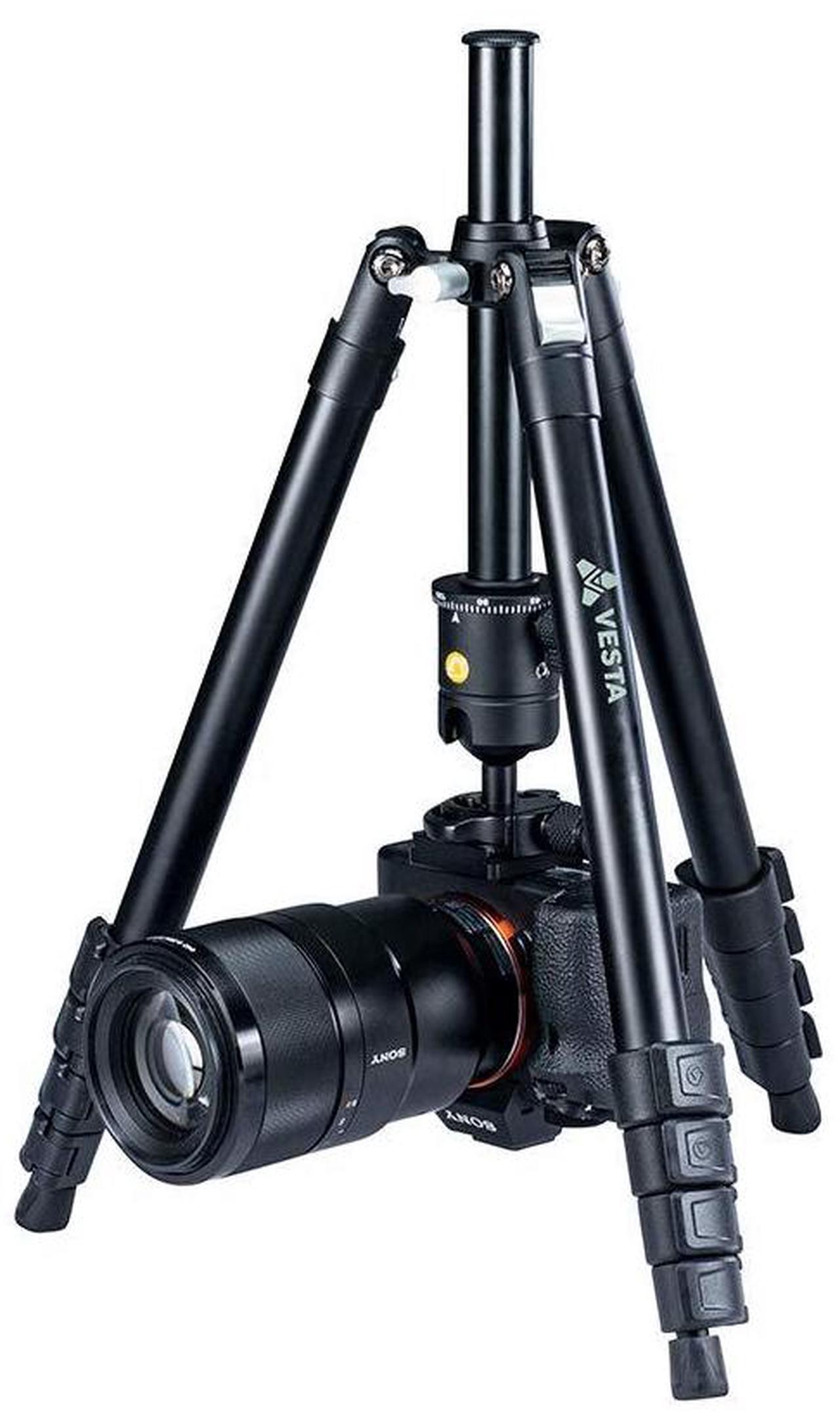 Alt view image 4 of 7 - Vanguard Vesta FB 235AB Aluminum Tripod Kit with Quick Flip Leg Locks and Reversible Central Column for Mirrorless Camera Kits (Black)