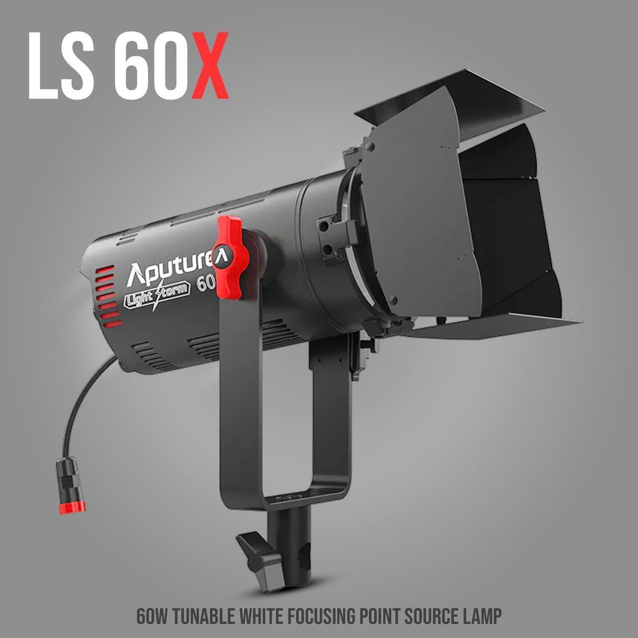 Alt view image 2 of 7 - Aputure LS 60X Bowen's Mount Compatible Bi-Color Focusing LED with 8-Leaf Barn Doors Bundle with Aputure Light Dome III (35.1-Inch) Softbox (2 Items)