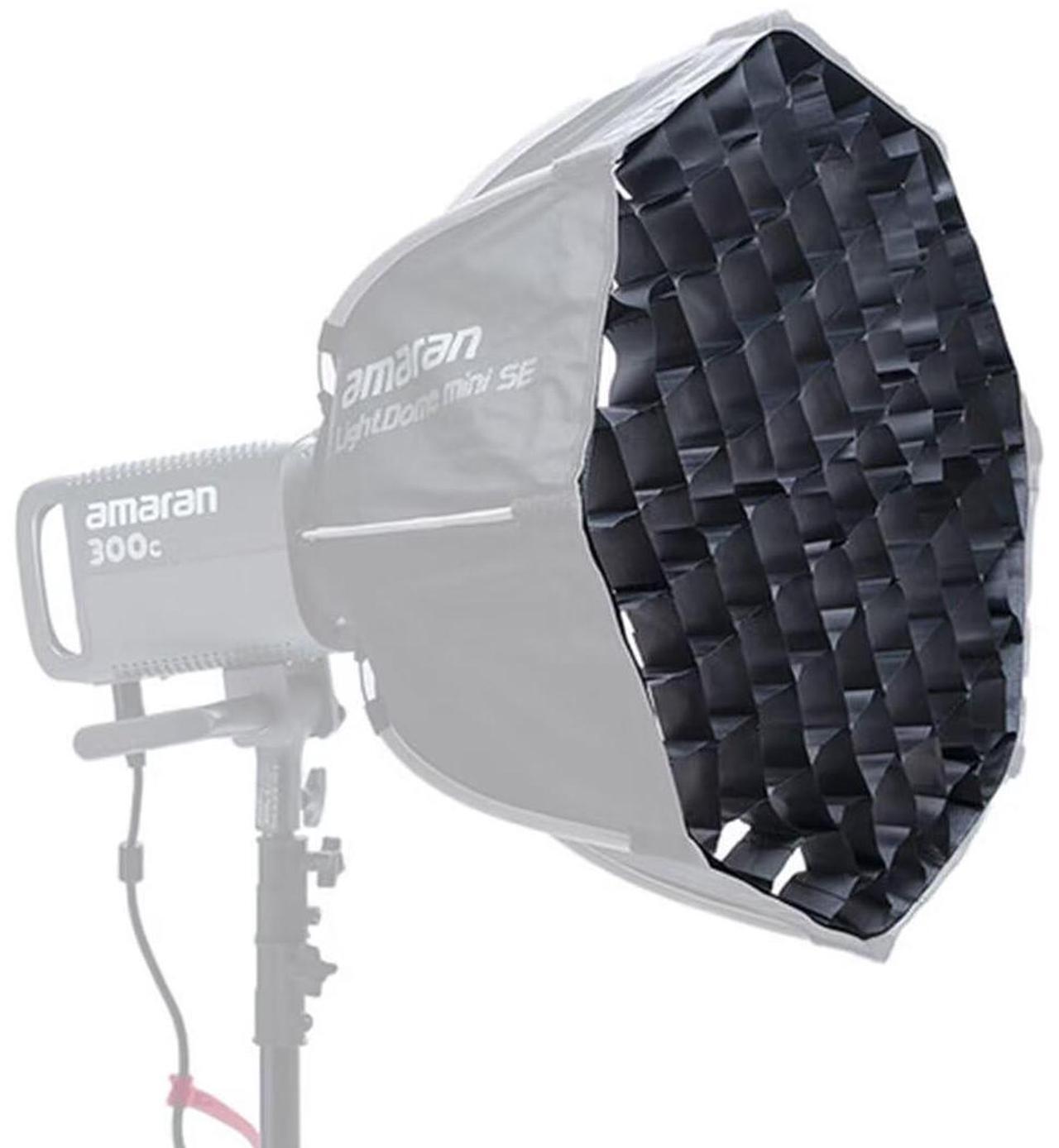 Alt view image 7 of 7 - Aputure Amaran Light Dome Mini SE Light Control Grid for Aputure Amaran Light Dome Mini SE Softbox
