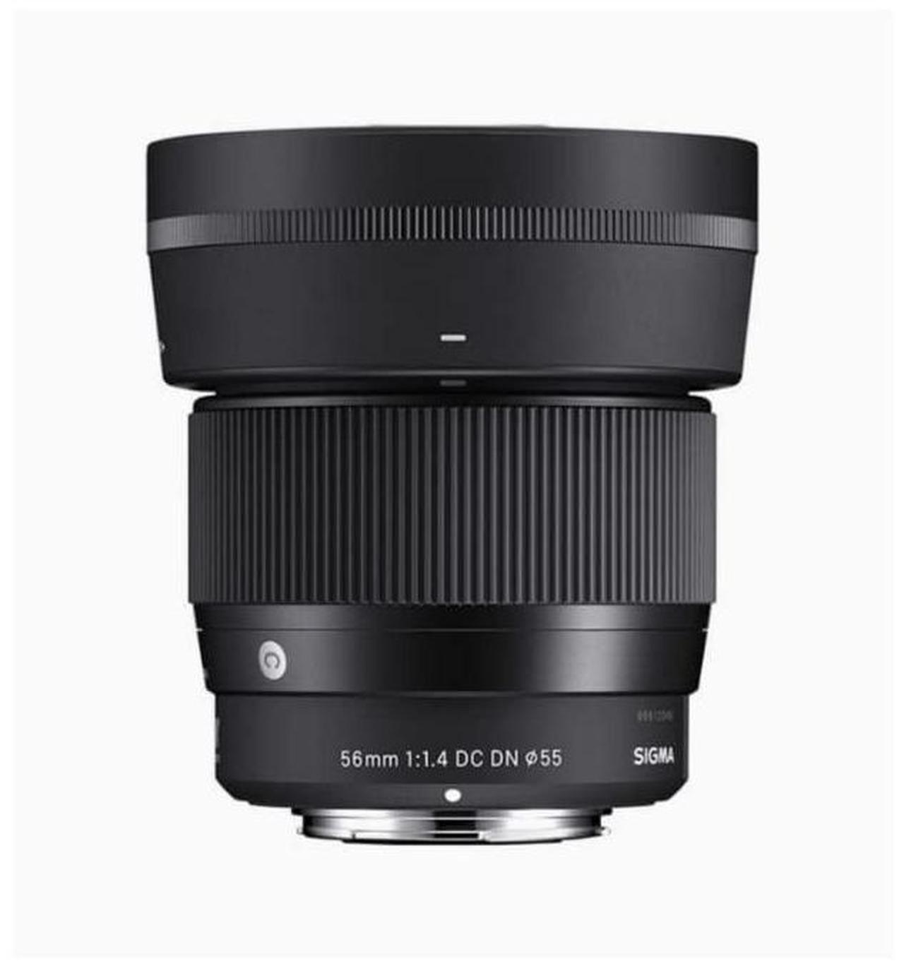 Alt view image 2 of 7 - Sigma 56mm F1.4 DC DN Contemporary Lens for Nikon Z Mount Mirrorless Camera with LH582-01 Lens Hood Bundle with 1TB USB 3.0 External Portable Hard Drive, and 64 GB SDXC Memory Card (3 Items)