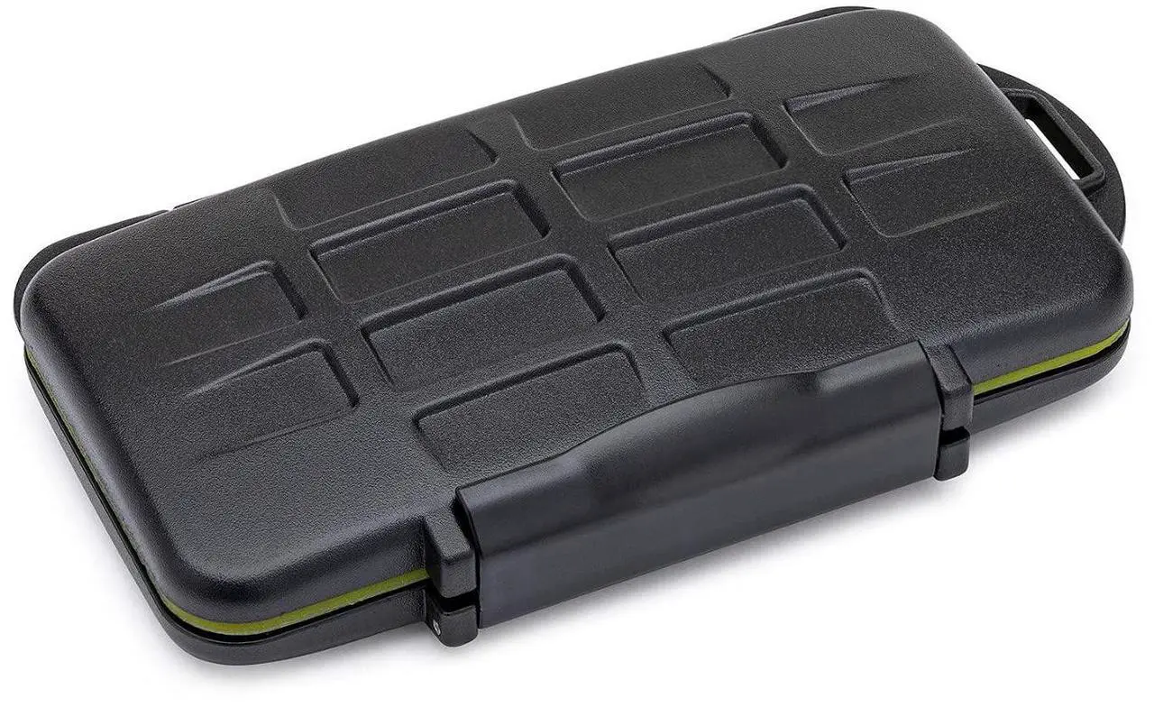 Alt view image 5 of 7 - Koah Pro 2-in-1 Aluminum Shell OTG Dual Slot SD Card Reader and Rugged Memory Storage Carrying Case