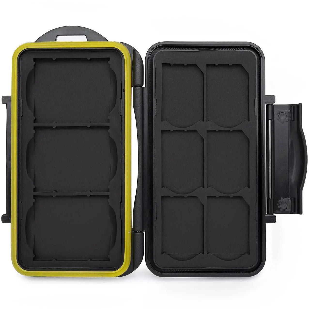 Alt view image 7 of 7 - Koah Pro 2-in-1 Aluminum Shell OTG Dual Slot SD Card Reader and Rugged Memory Storage Carrying Case