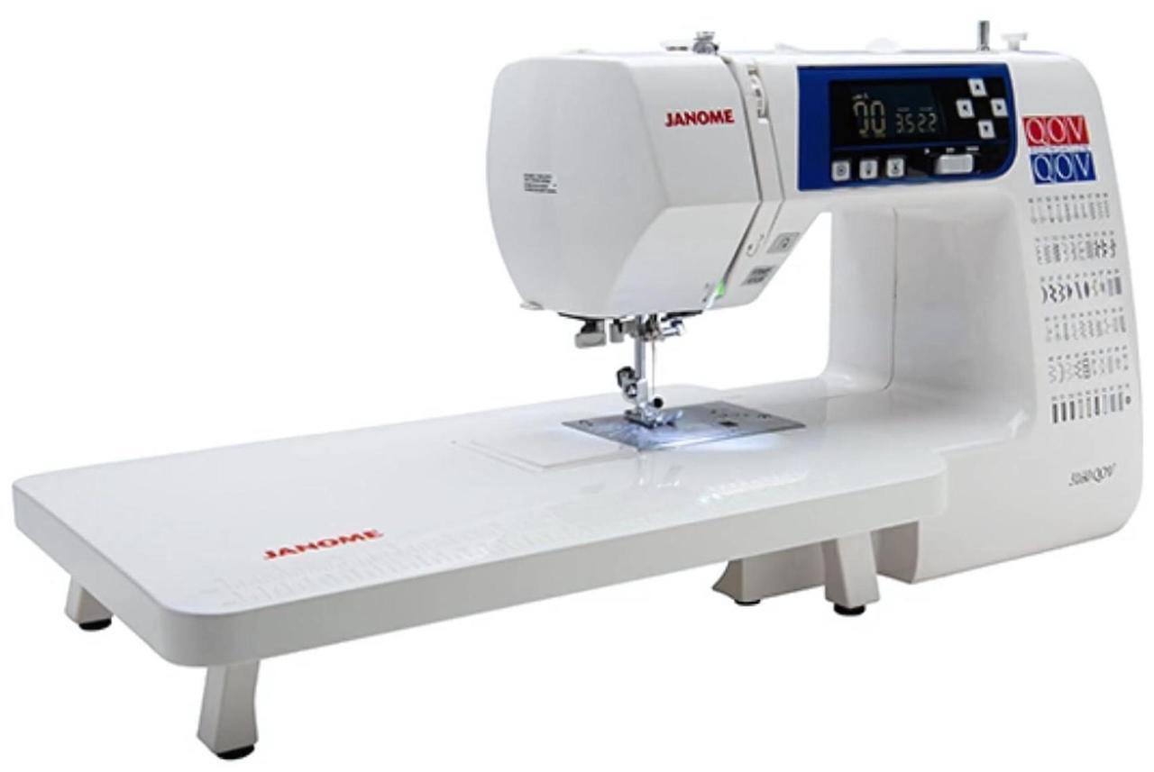 Alt view image 3 of 7 - Janome 3160QOV Quilts of Valor Full-Size Quilting Sewing Machine (White) Bundle with Plastic Bobbins and Point Needles