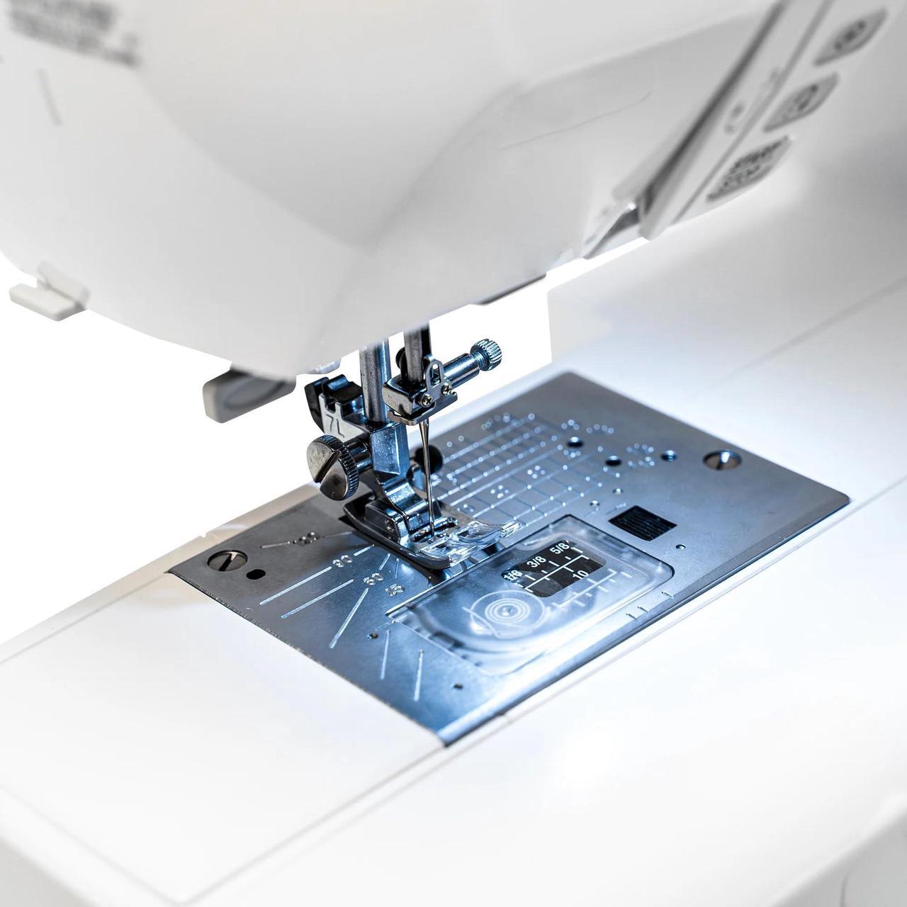 Alt view image 7 of 7 - Janome 4120QDC-G Computerized Quilting and Sewing Machine with Built-In 120 Stitches, Twin-Needle Functionality, and Quilting Set (White and Grapevine)