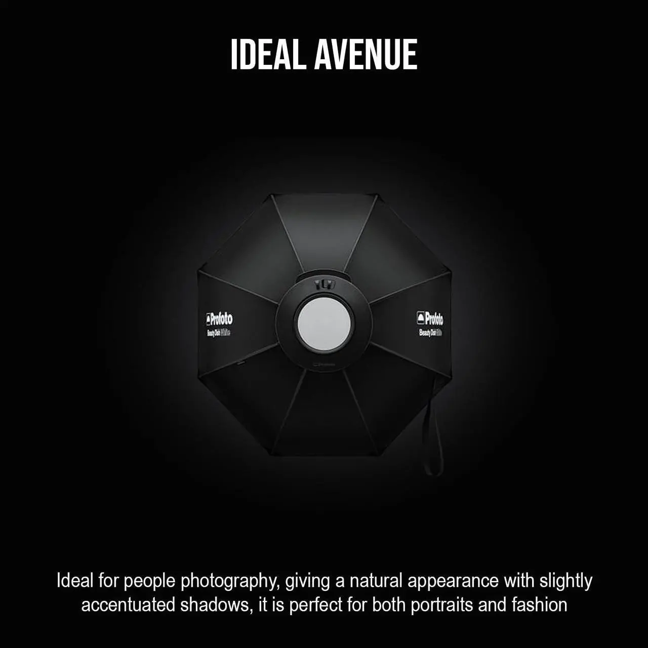Alt view image 5 of 7 - Profoto Beauty Dish for Portraits and Fashion with Speedring and Circular Front Edge (Gray) Bundle with Profoto Deflector Plate for Profoto Beauty Dish (2 Items)