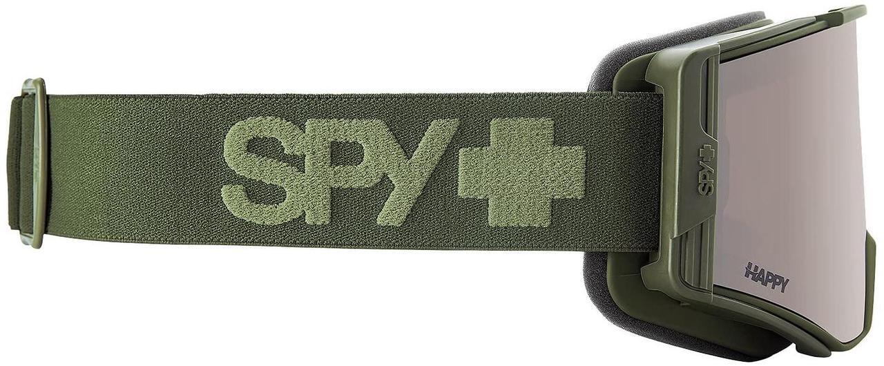 Alt view image 3 of 4 - SPY+ Optic ACE Protective Snow Goggles with Happy Bronze with Silver Spectra Mirror, Anti-Scratch Coating, and Triple-Layer Isotron Face Foam (Monochrome Olive Frame)