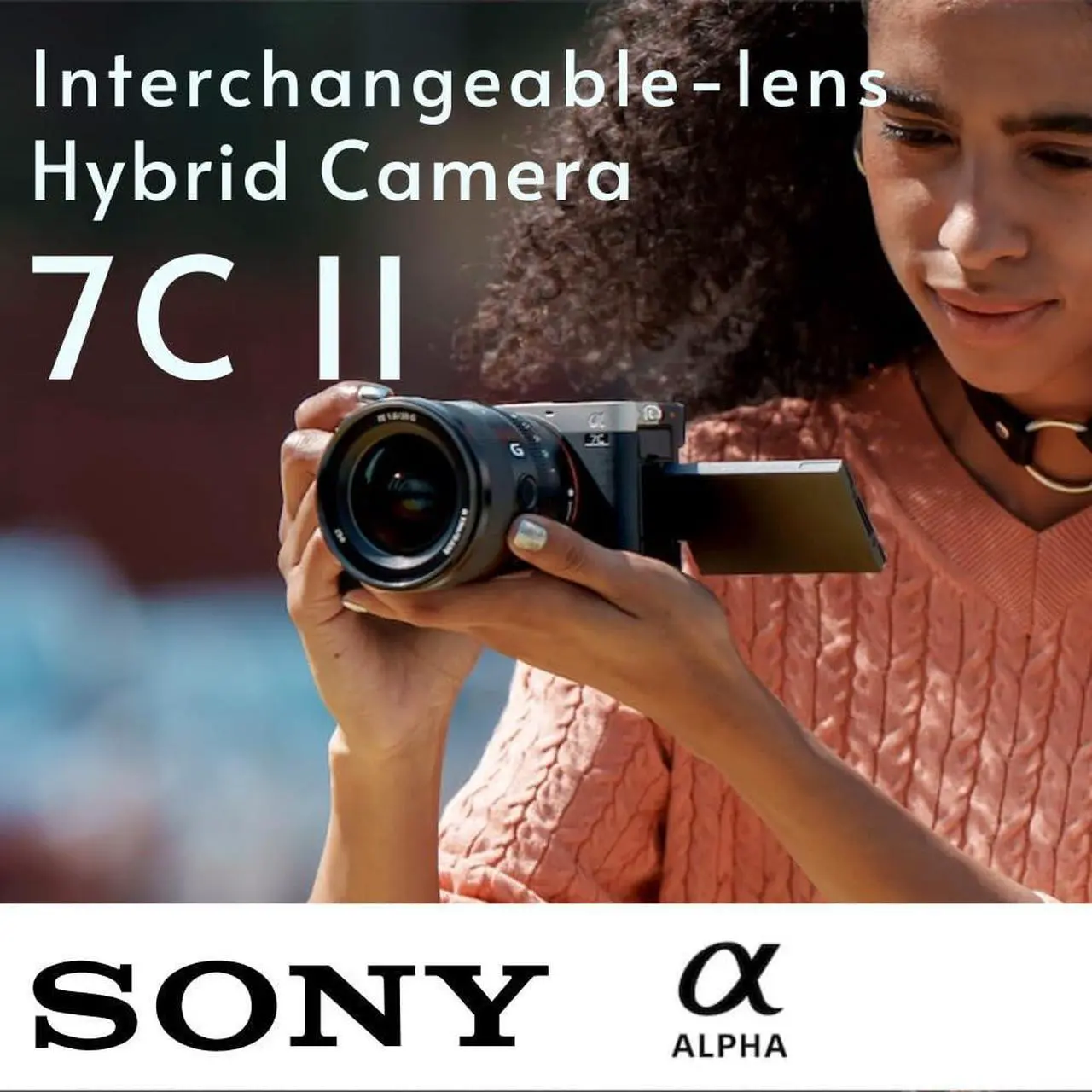 Alt view image 2 of 7 - Sony Alpha 7C II Full-Frame Interchangeable Lens Hybrid Camera Body (Silver) Bundle with 50mm G Lens, Two Pack Battery and Dual Charger, 64GB U3 V90 SD Card, and DSLR Camera Bag (Amber) (5 Items)