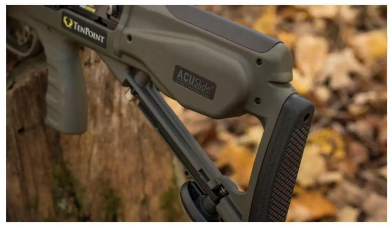 Alt view image 5 of 7 - TenPoint Venom X Crossbow with ACUslide Cocking and De-Cocking System, Pro-View 400 Scope, and Scope Struts (Moss Green)