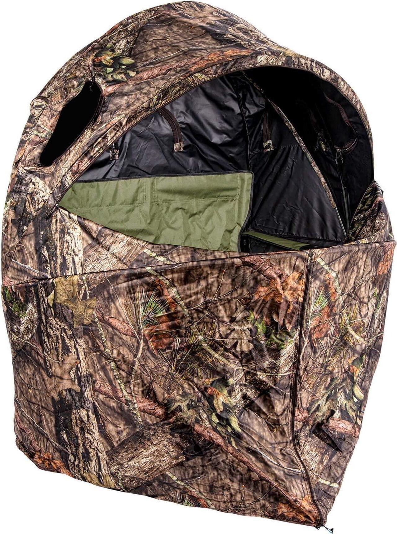 Alt view image 2 of 2 - Ameristep Compact Ready-to-Use One-Person Fire Retardant Tent Chair Blind with ShadowGuard Coating (Mossy Oak Break-Up Country)