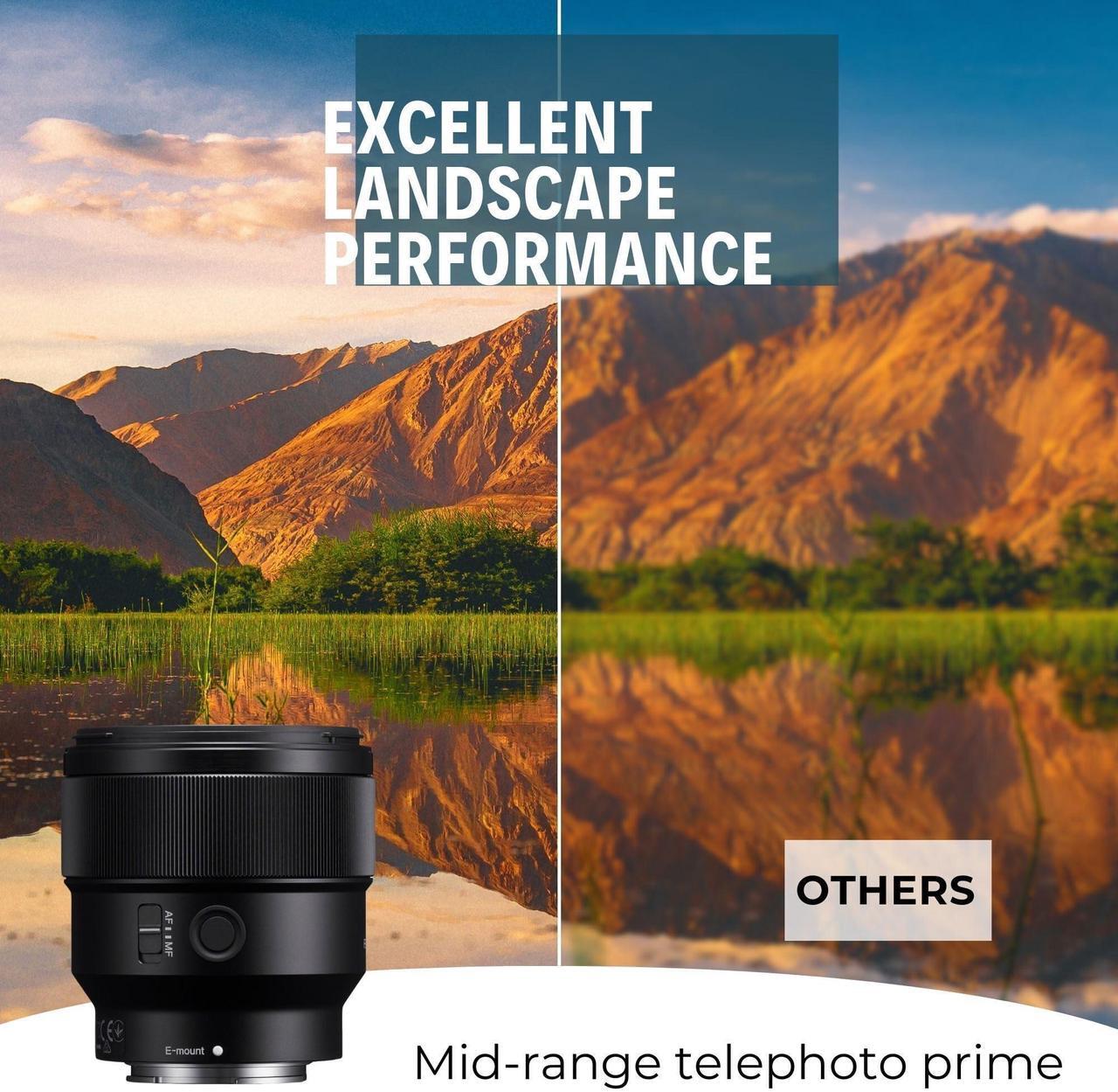 Alt view image 3 of 7 - Sony FE 85mm f/1.8 Prime E-Mount Lens for Crystal Clear Portraits - Fast Autofocus Bundle with Editing Software, 64GB Memory Card, Lens Mug, Memory Card Storage and Card Reader (5 Items)
