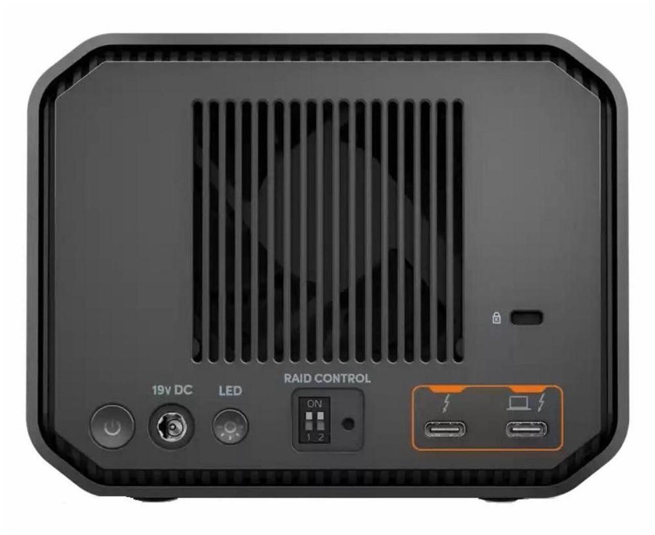 Alt view image 3 of 15 - SanDisk Professional G-Raid Project 2 Enterprise-Class Desktop Hard Drive with Thunderbolt 3 Interface, Pro-Blade SSD Mag Slot, and 510 MBPS Read Speed, 490 MBPS Write Speed (36TB, Space Gray)