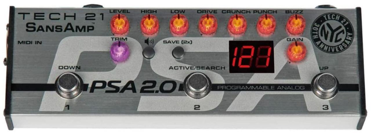 Main image of Tech 21 SansAmp PSA 2.0 Programmable Instrument Pre-Amp Pedal