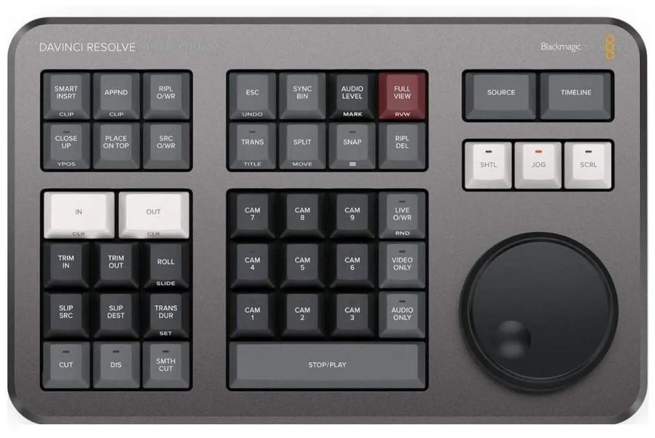 Alt view image 9 of 11 - Blackmagic Design DaVinci Resolve Speed Editor Bundle with DaVinci Resolve 17 Studio (Dongle)