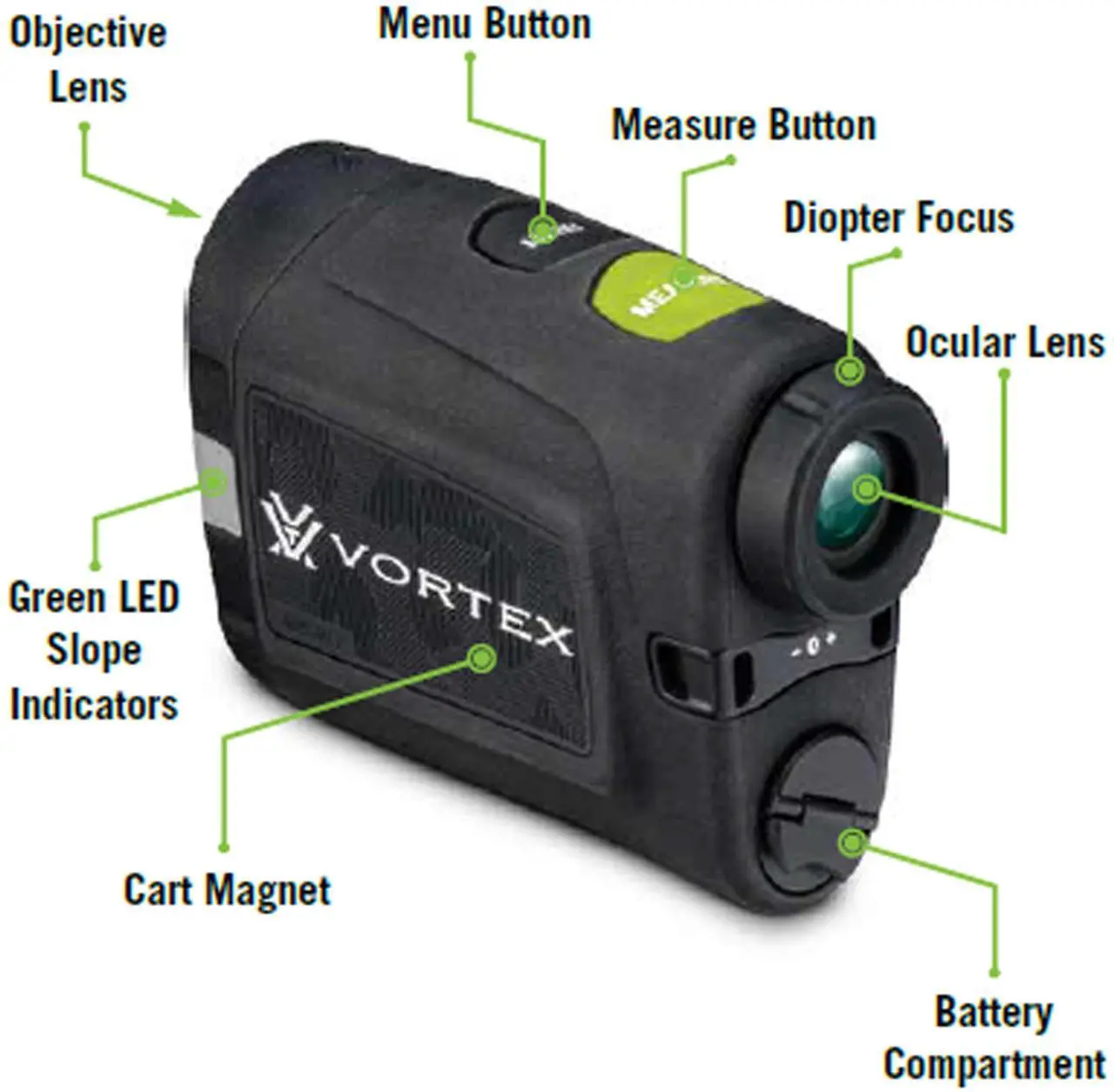 Alt view image 3 of 6 - Vortex Anarch Image Stabilized Golf Laser Rangefinder with Slope Mode, Clear View Optics, and Shockproof Design