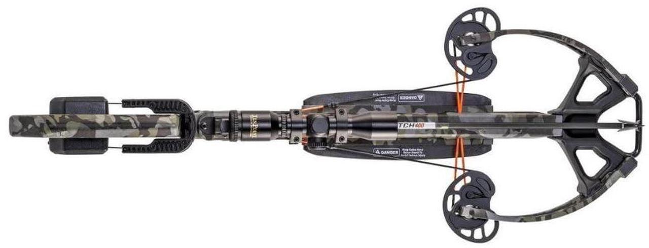 Alt view image 4 of 7 - TenPoint Wicked Ridge Commander M1 Lightweight and Compact Profile Crossbow with ACUdraw and Fully Coated 4x Multi-Line Scope (Peak Camo)