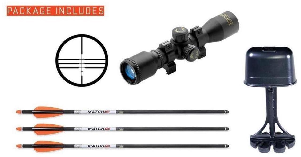 Alt view image 5 of 7 - TenPoint Wicked Ridge Commander M1 Lightweight and Compact Profile Crossbow with ACUdraw and Fully Coated 4x Multi-Line Scope (Peak Camo)