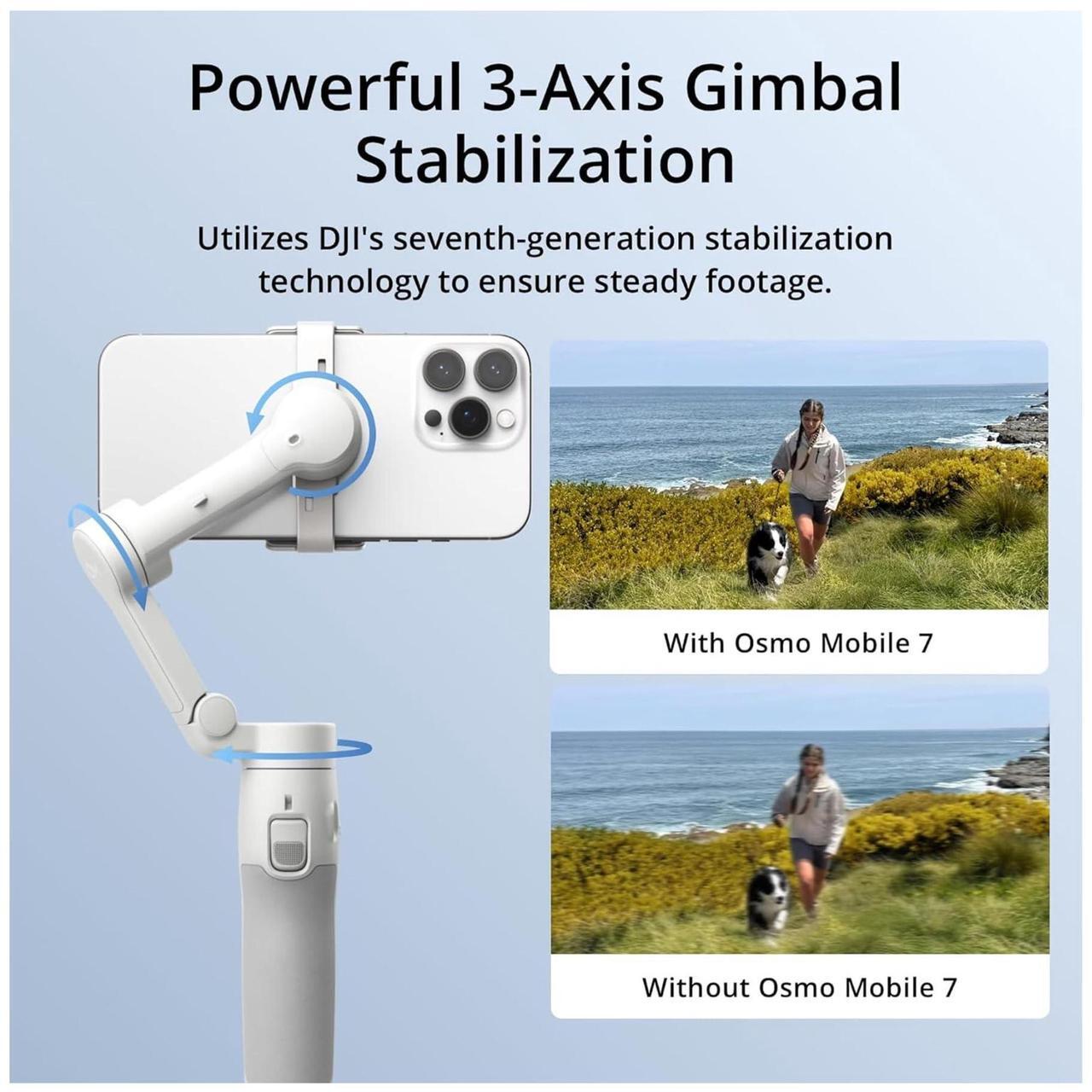 Alt view image 2 of 7 - DJI Osmo Mobile 7 Bundle with Care Refresh 2-Year Plan Card