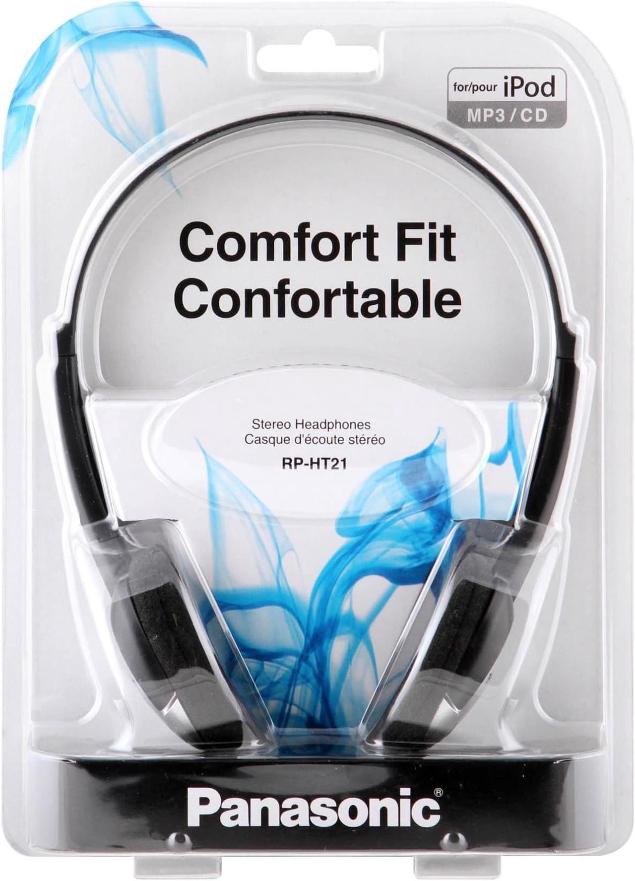 Alt view image 7 of 12 - Panasonic RP-HT21 Lightweight Headphones with XBS (10 PACK)