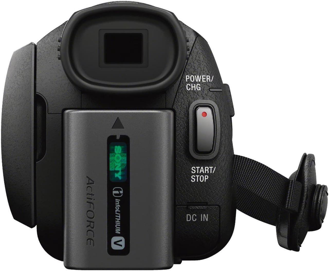 Alt view image 5 of 6 - Sony FDR-AX53 UHD 4K Handycam Camcorder with 55mm Filter and Accessory Bundle