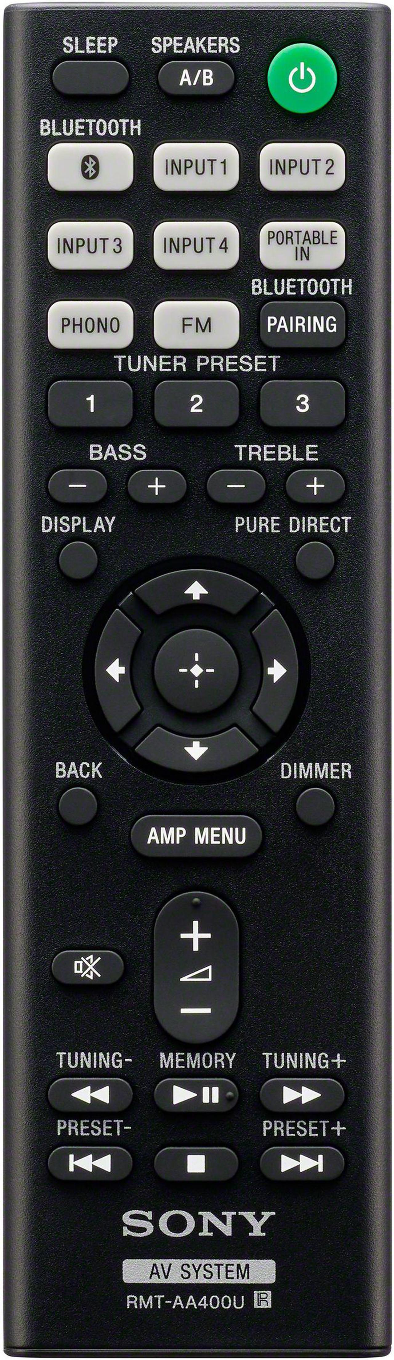 Alt view image 5 of 7 - Sony STRDH190 2-ch Stereo Receiver with Phono Inputs and Bluetooth bundle