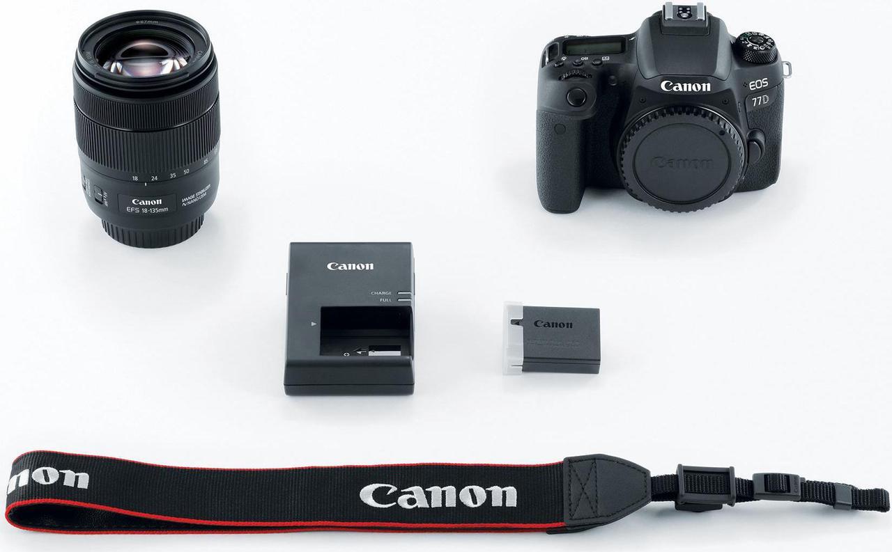 Alt view image 12 of 20 - Canon EOS 77D EF-S 18-135 IS USM Kit