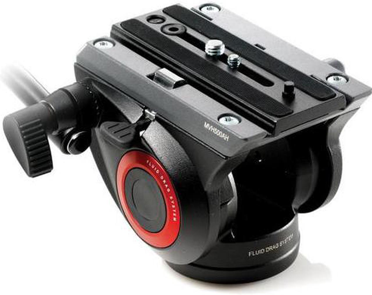 Alt view image 2 of 10 - Manfrotto MVH500AH Fluid Video Head with MT190X3 Aluminum 3-Section Tripod