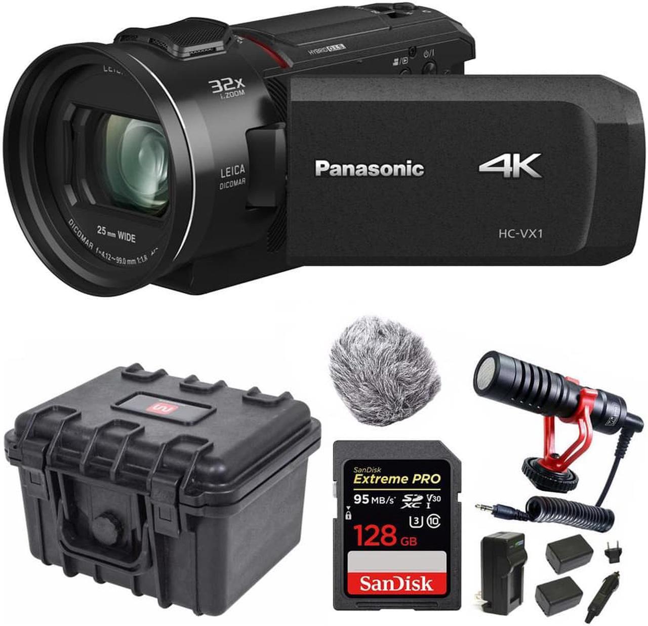 Main image of Panasonic HC-VX1 4K Camcorder with 24X Leica Lens with Video Mic Bundle