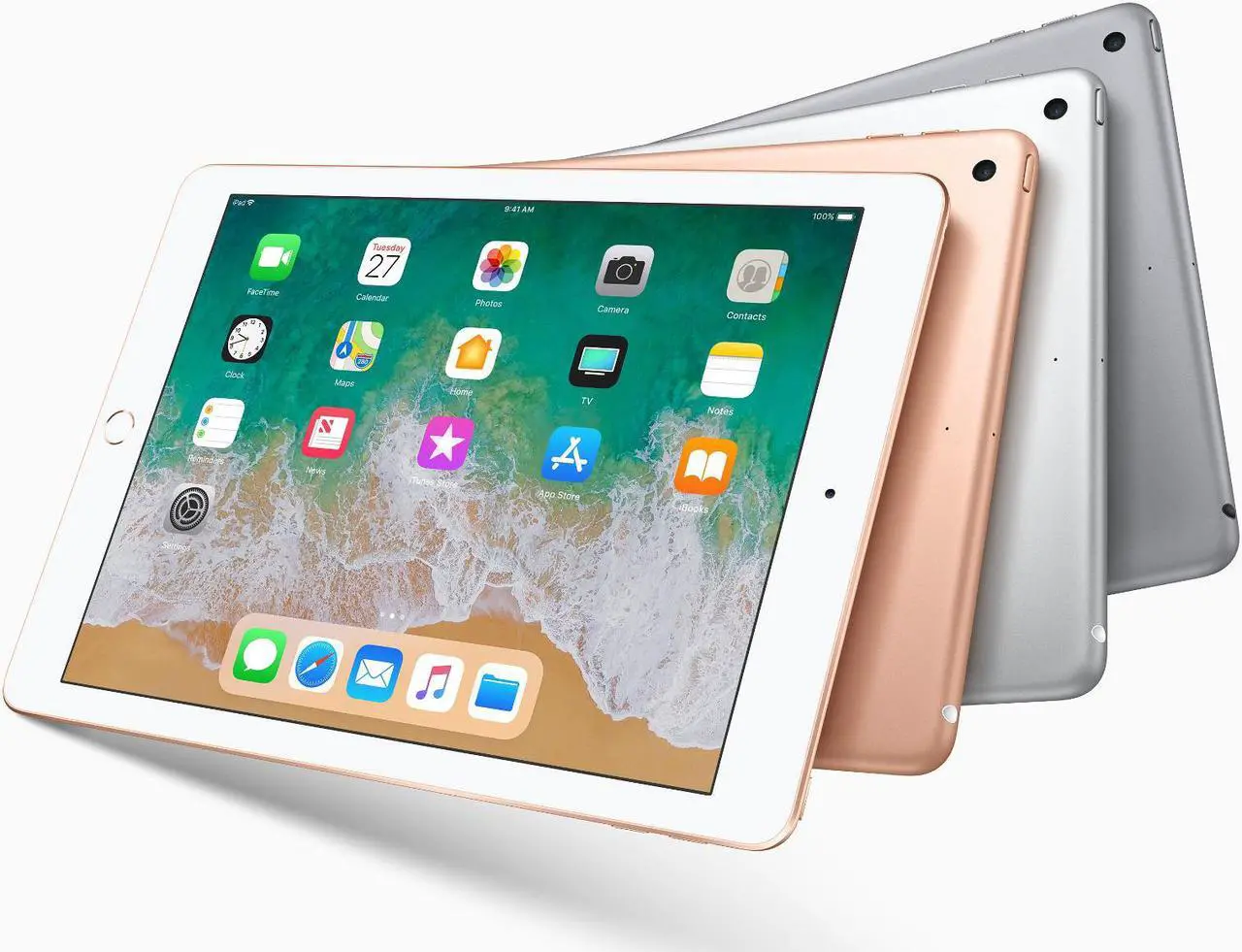 Alt view image 4 of 19 - Apple iPad 2018 9.7" Tablet (6th Generation, 128GB, Wi-Fi Only, Gold)