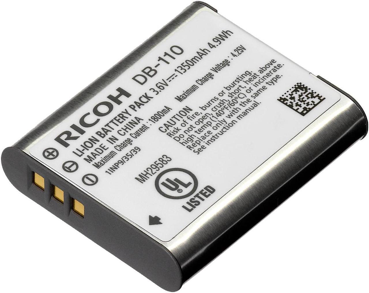 Alt view image 2 of 12 - Ricoh DB-110 3.6V 1350mAh Rechargeable Li-Ion Battery for GR-III Digital Camera