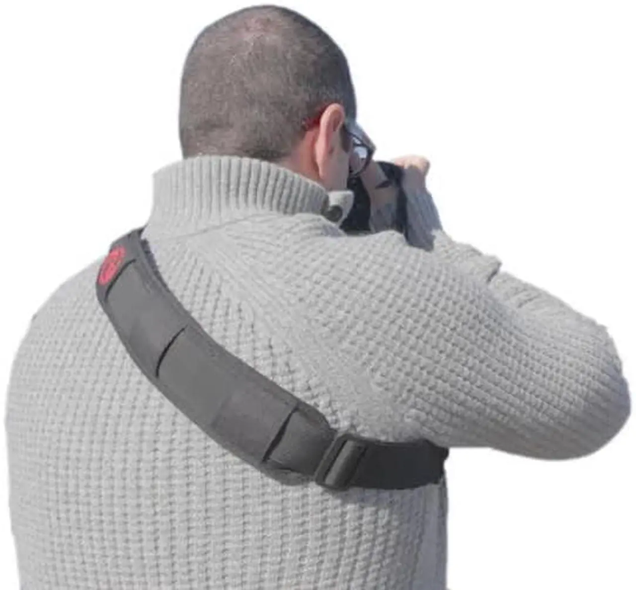 Alt view image 5 of 8 - StatGear BOOMR-RED Boomr Bungee Camera Strap, Red Logo Version (for all Cameras Canon Nikon Sony Olympus Pentax)