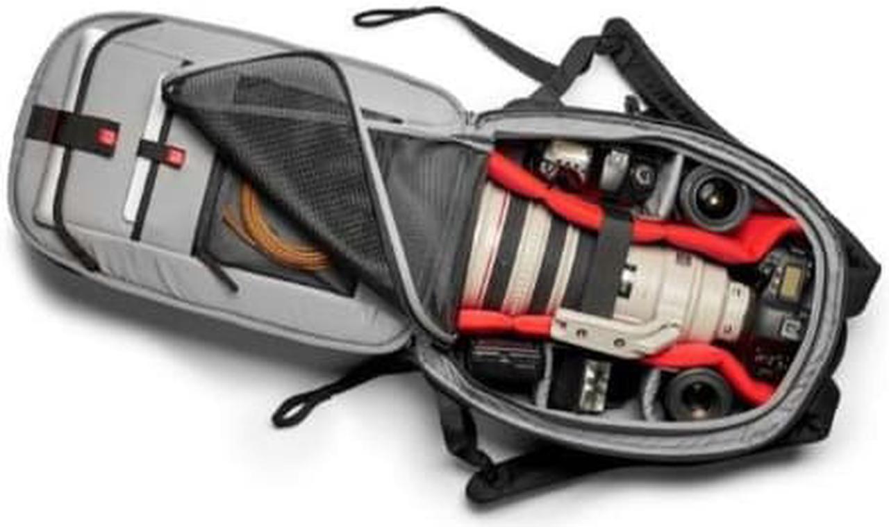 Alt view image 10 of 12 - Manfrotto Pro Light RedBee-310 Backpack for DSLR/Camcorder - 22L #MB PL-BP-R-310