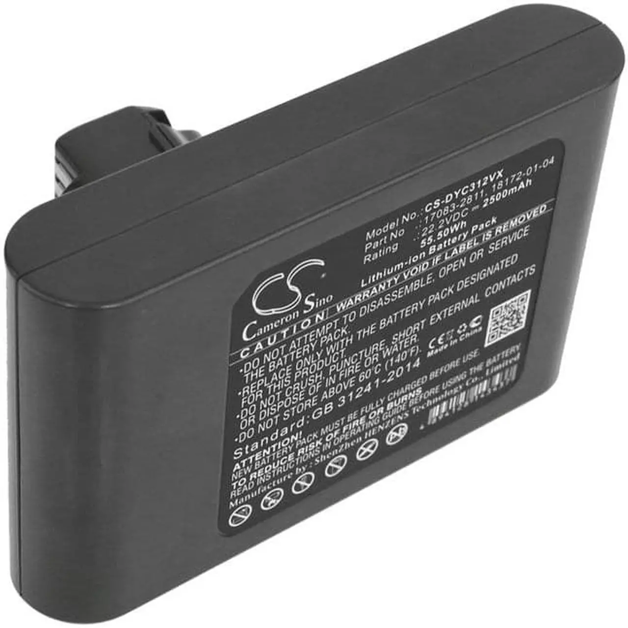 Alt view image 3 of 5 - Vacuum Battery for Dyson 917083-03 917083-05 DC31 Animal DC34 DC35 DC44 2500mAh