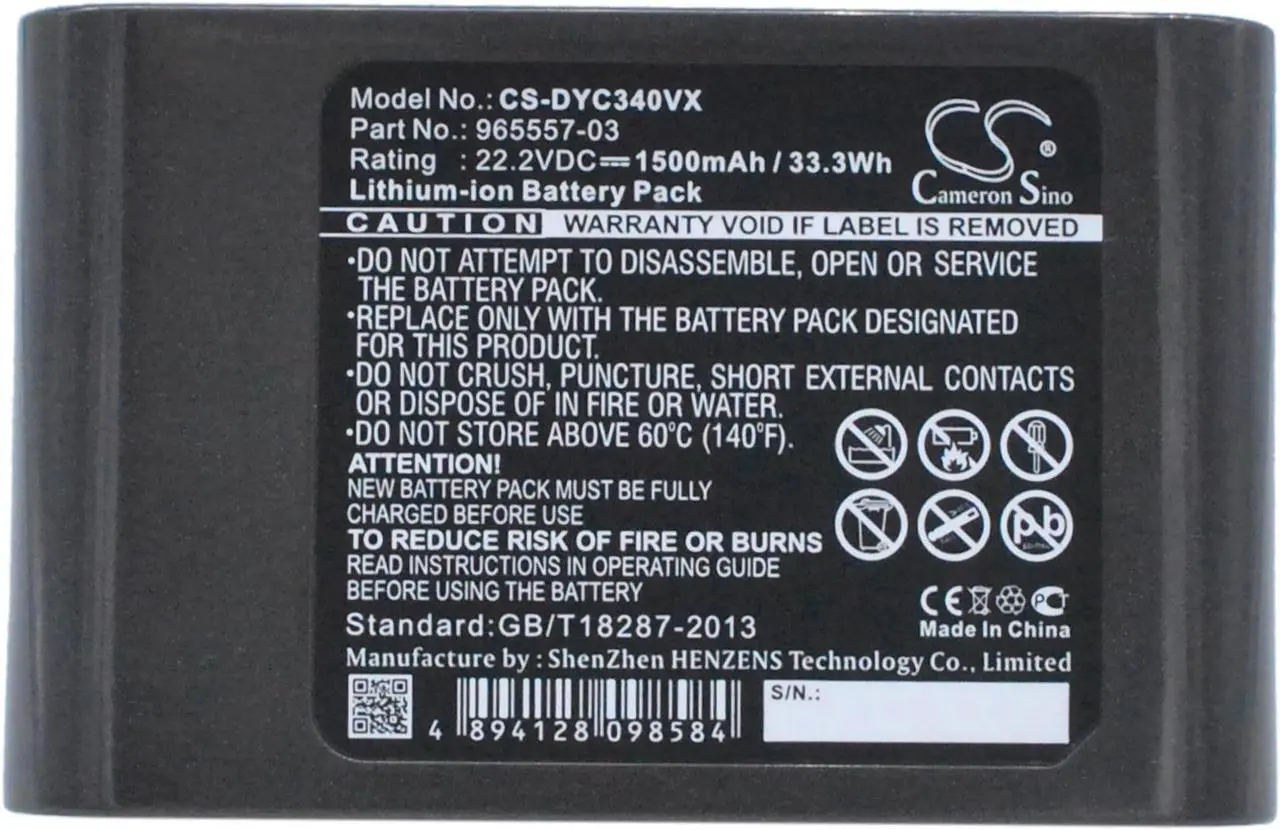 Alt view image 7 of 7 - Battery for Dyson Vacuum DC31 Animal DC34 DC35 DC44 DC45 SV DC56 TypeB 202932-02