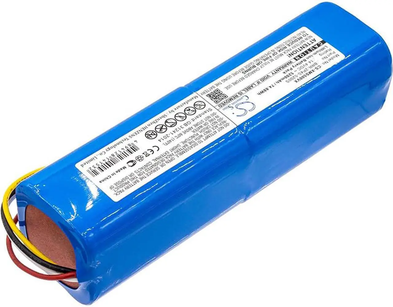 Alt view image 2 of 4 - Battery for Xiaomi BRR-2P4S-5200S Mijia Roborock S50 S51 S6 Sweep One S55 5200mA