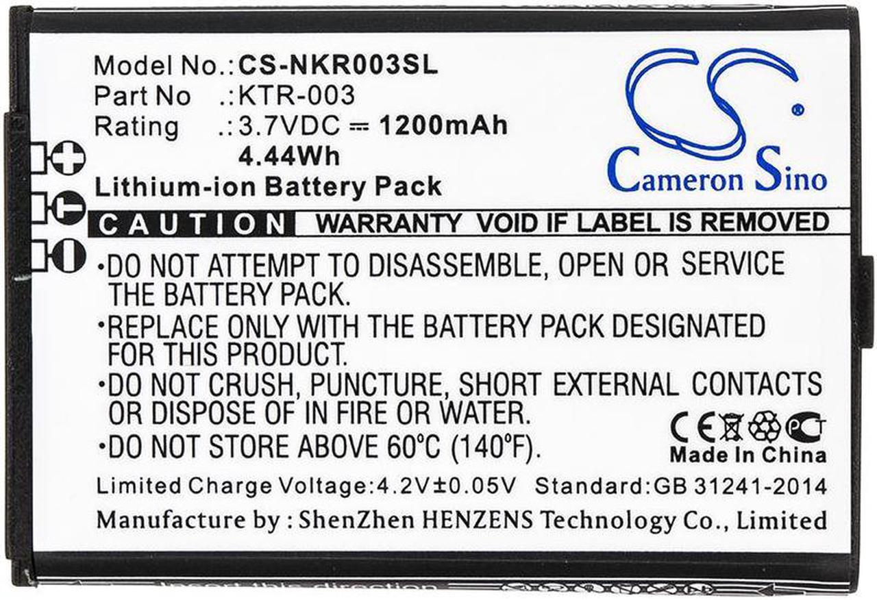 Alt view image 3 of 3 - Game Console Battery for Nintendo KTR-003 KTR003 MWH710A01 3DS NN3DS New 1200mAh