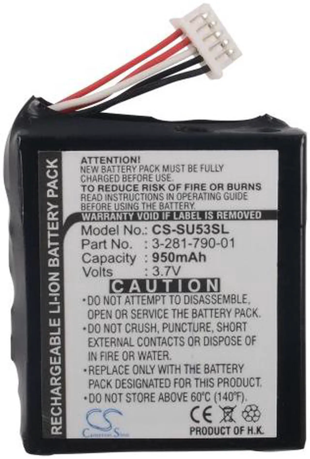 Alt view image 10 of 15 - 950mAh Battery for Sony NV-U50, NV-U50T, NV-U51T, NV-U53, NV-U53T, NVD-U01N