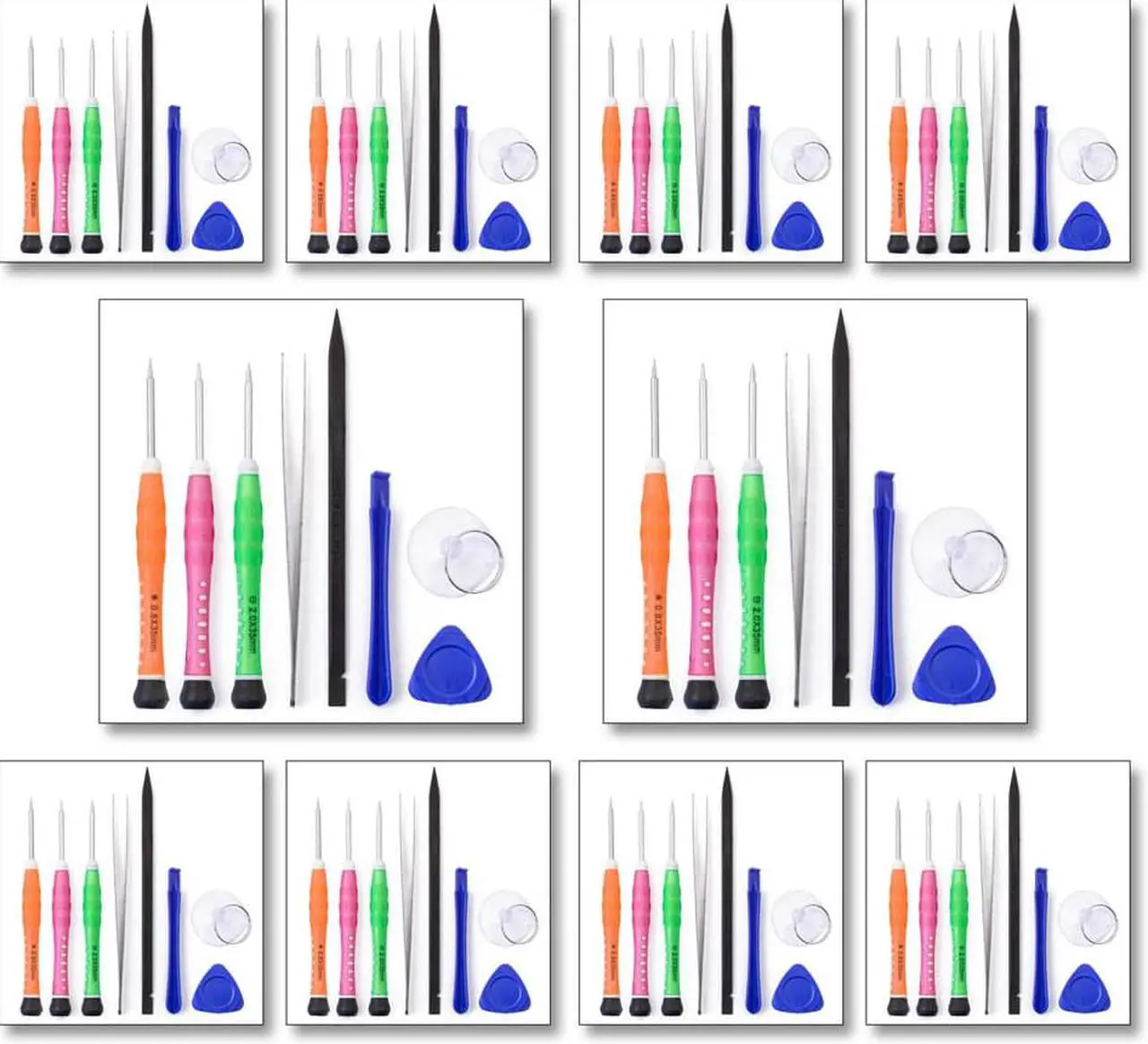 Qty 10 - 8Pcs Tool Kit for all iPhone models - Includes Pentelobe ...