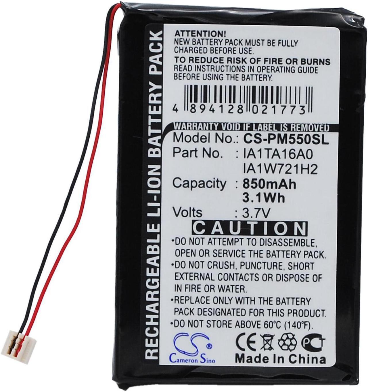 Alt view image 5 of 6 - Battery for Palm M550 Tungsten T1 T3 Zire 31 71 72s GA1W918A2 IA1TA16A0 850mAh