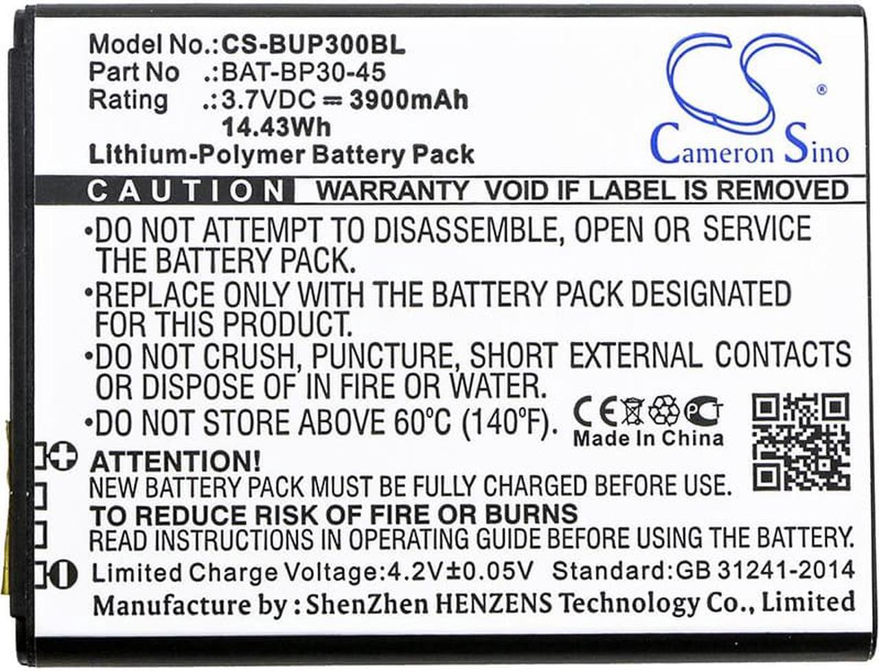 Alt view image 3 of 3 - Battery for Bluebird BM180 BP30 BAT-BP30-45 Barcode Scanner CS-BUP300BL 3900mAh