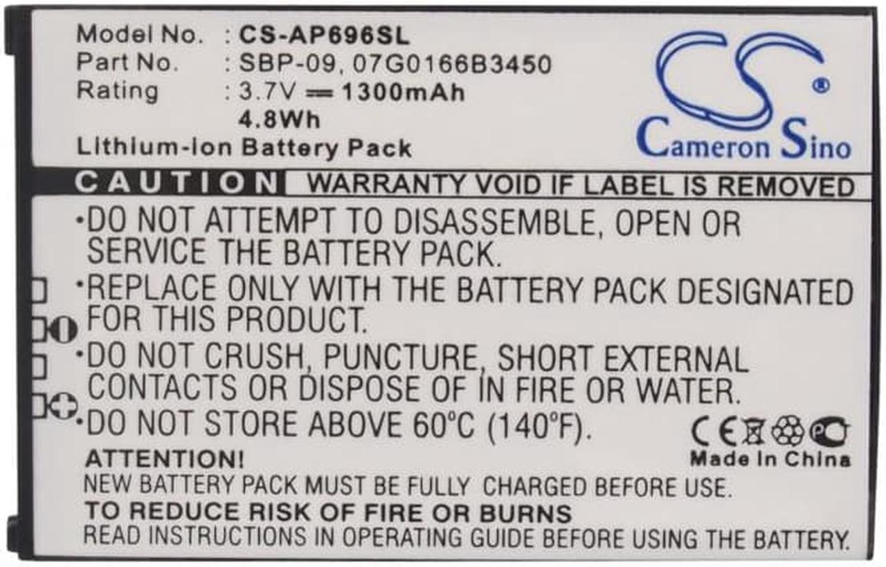 Alt view image 5 of 5 - Battery for Asus MyPal A626 MyPal A686 A696 07G0166B3450 SBP-09 PDA CS-AP696SL