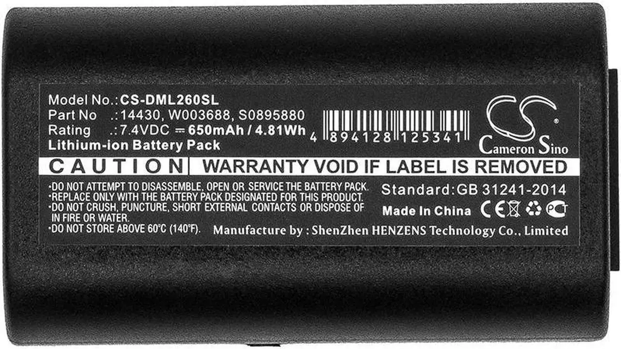 Alt view image 3 of 3 - Battery for DYMO 3M PL200 260P 280 LabelManager 260 S0895880 W003688 1758458