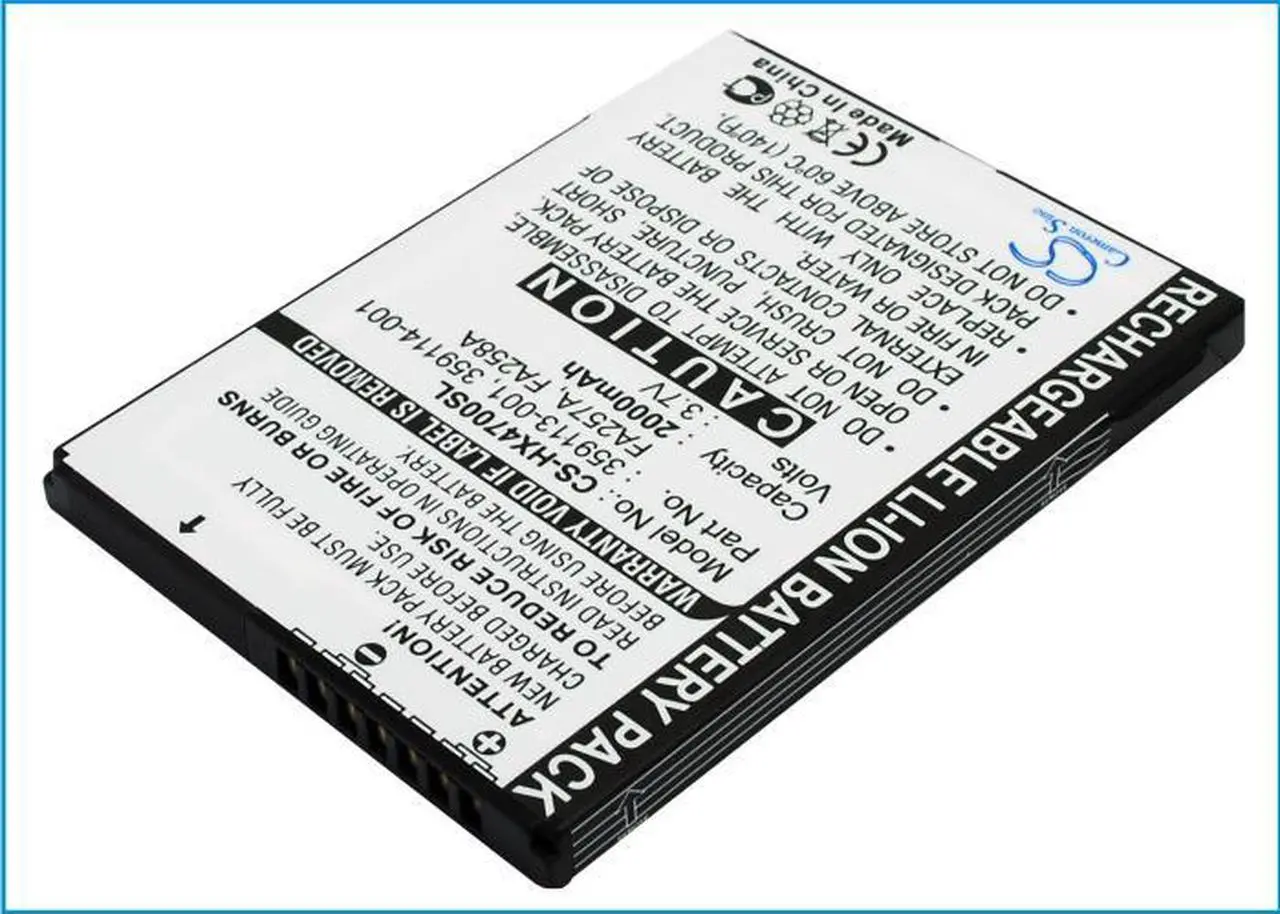 Alt view image 6 of 9 - Battery for HP iPAQ HX4700, iPAQ HX4715, iPAQ HX4705, iPAQ HX4800