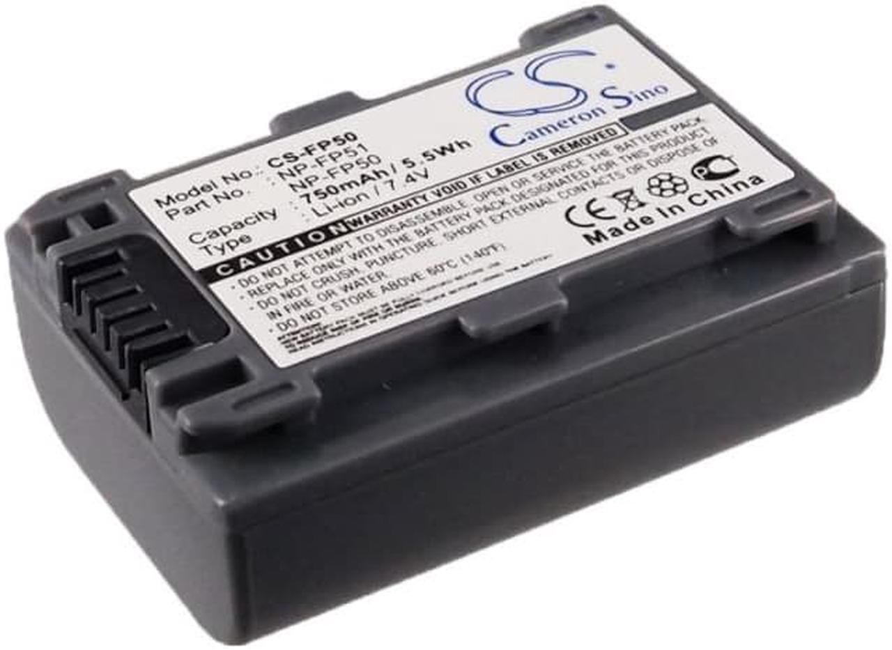 Alt view image 5 of 9 - 750mAh Battery For SONY NP-FP50, NP-FP30, NP-FP51