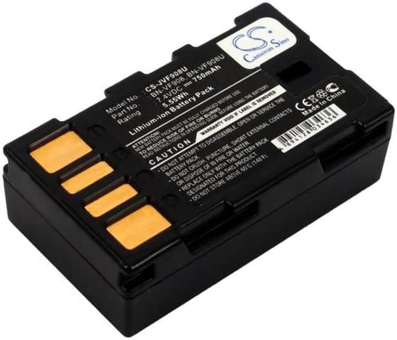 Main image of Battery for JVC GZ-X900 GZ-X900EK GZ-X900U BN-VF908 BN-VF908U BN-VF908US 750mAh